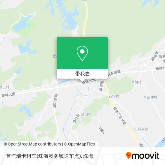 首汽瑞卡租车(珠海乾务镇送车点)地图