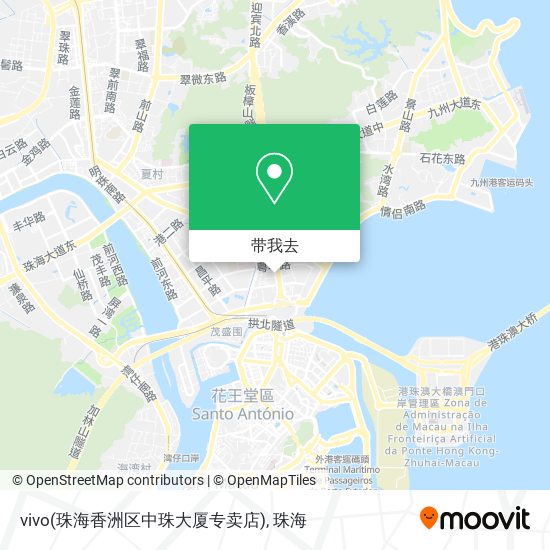 vivo(珠海香洲区中珠大厦专卖店)地图