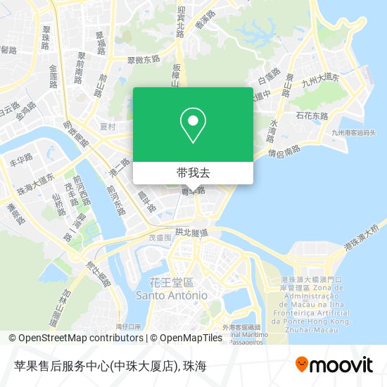苹果售后服务中心(中珠大厦店)地图