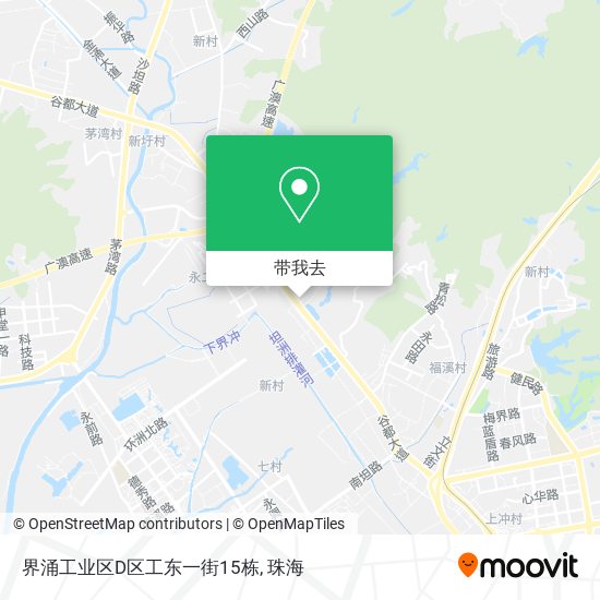 界涌工业区D区工东一街15栋地图