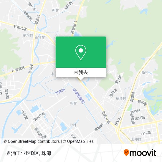 界涌工业区D区地图