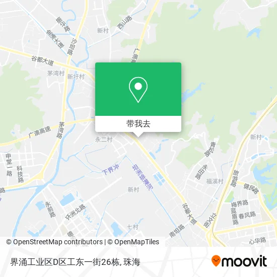 界涌工业区D区工东一街26栋地图