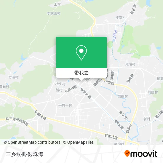 三乡候机楼地图