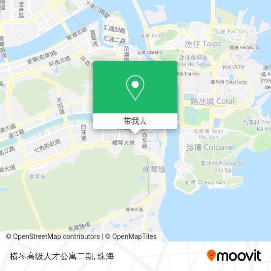 横琴高级人才公寓二期地图
