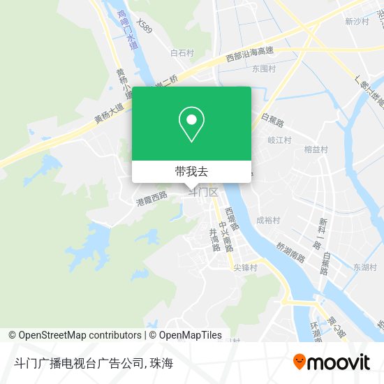 斗门广播电视台广告公司地图