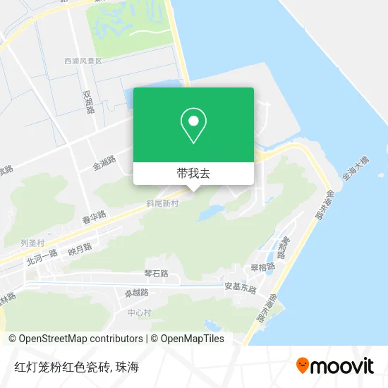红灯笼粉红色瓷砖地图