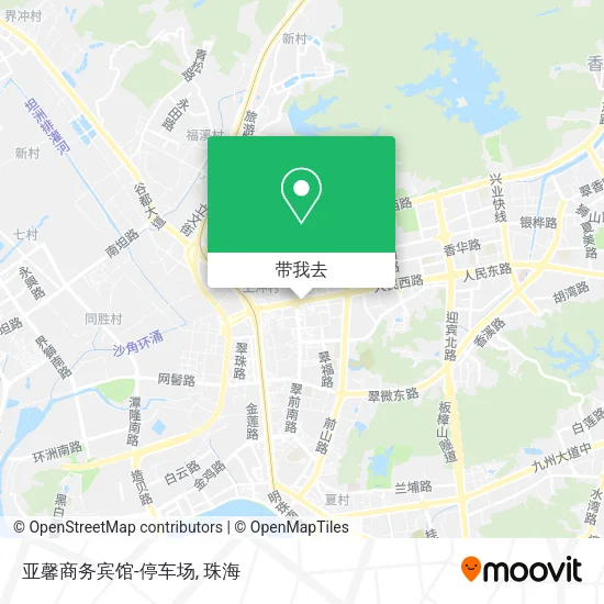 亚馨商务宾馆-停车场地图