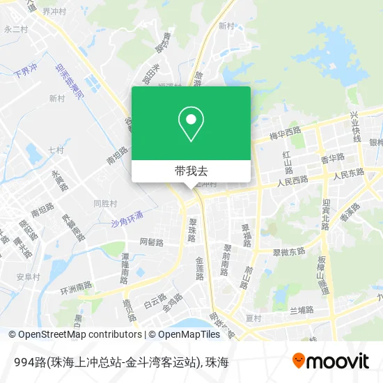 994路(珠海上冲总站-金斗湾客运站)地图