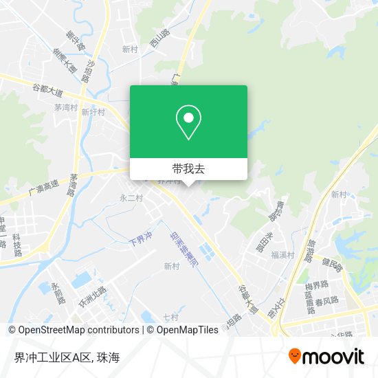 界冲工业区A区地图