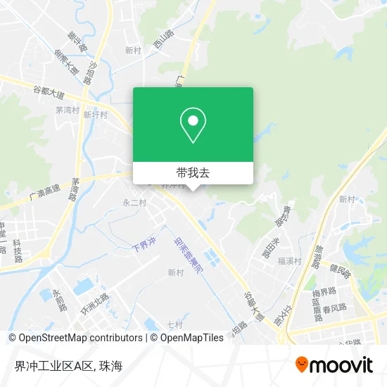 界冲工业区A区地图