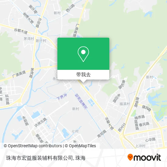 珠海市宏益服装辅料有限公司地图