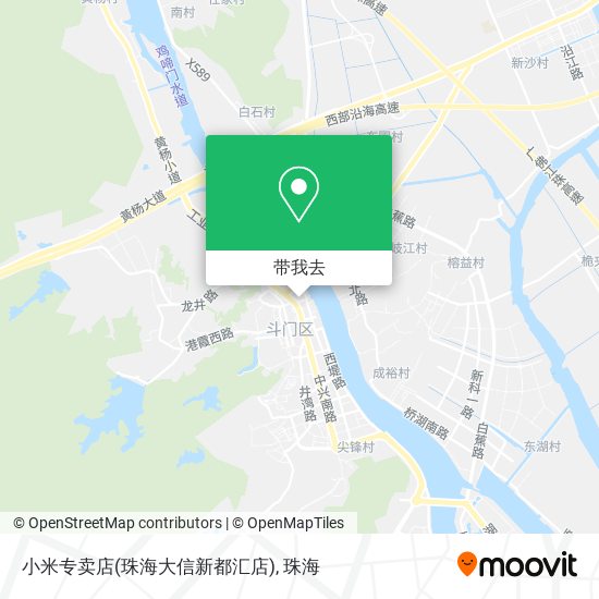 小米专卖店(珠海大信新都汇店)地图