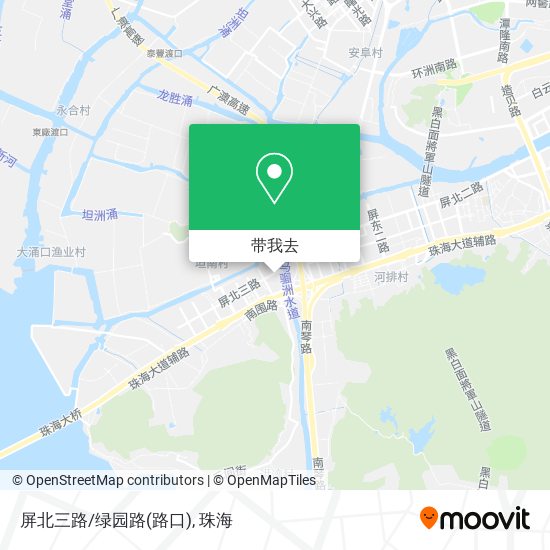 屏北三路/绿园路(路口)地图