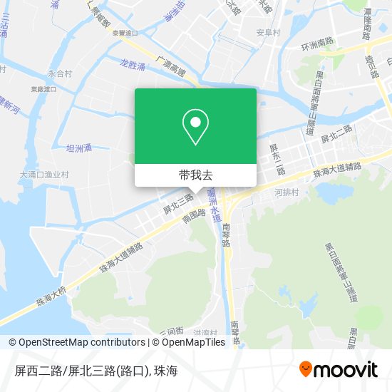 屏西二路/屏北三路(路口)地图