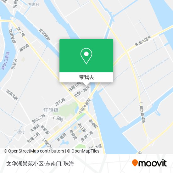 文华湖景苑小区-东南门地图