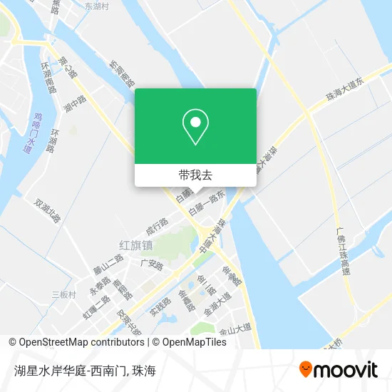湖星水岸华庭-西南门地图