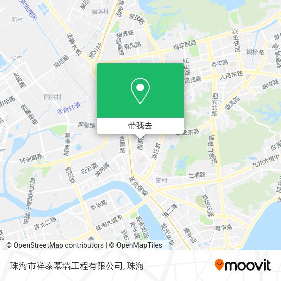珠海市祥泰慕墙工程有限公司地图