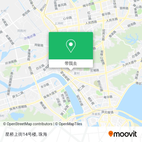 星桥上街14号楼地图