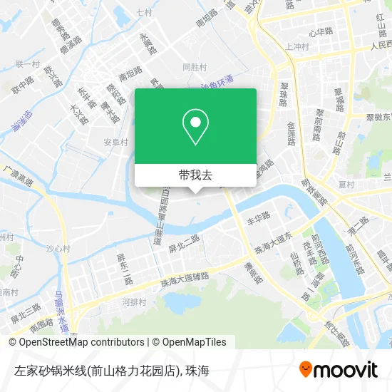 左家砂锅米线(前山格力花园店)地图