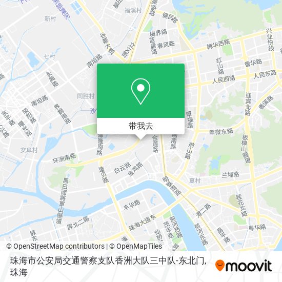 珠海市公安局交通警察支队香洲大队三中队-东北门地图