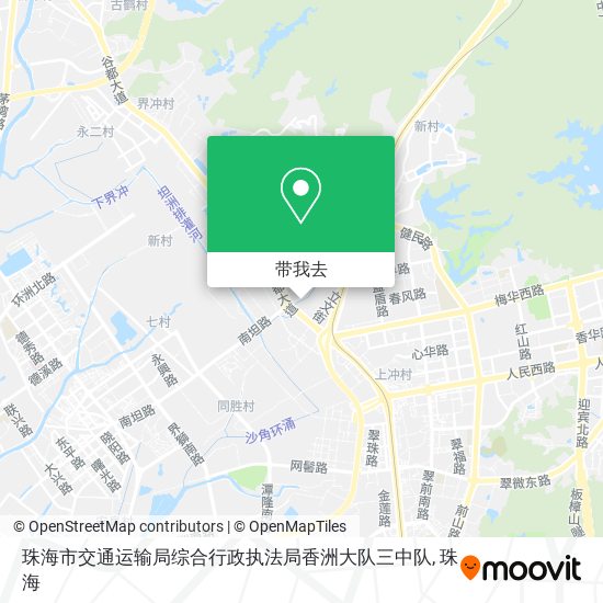 珠海市交通运输局综合行政执法局香洲大队三中队地图