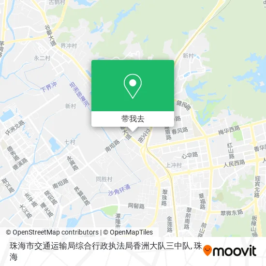 珠海市交通运输局综合行政执法局香洲大队三中队地图