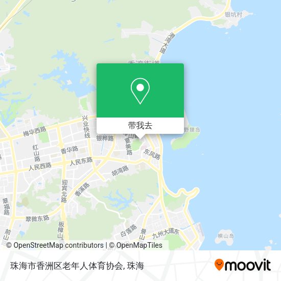 珠海市香洲区老年人体育协会地图