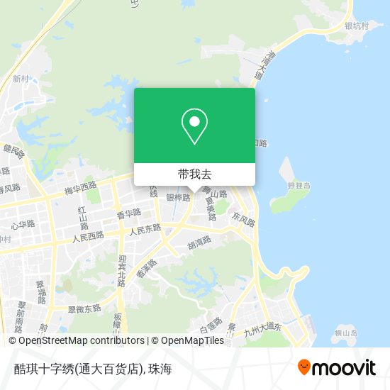 酷琪十字绣(通大百货店)地图