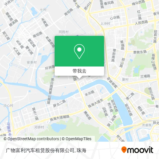 广物富利汽车租赁股份有限公司地图