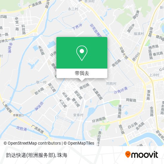 韵达快递(坦洲服务部)地图