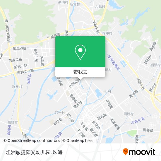 坦洲敏捷阳光幼儿园地图