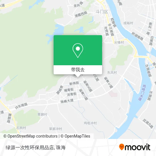 绿源一次性环保用品店地图