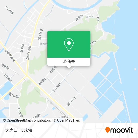 大岩口咀地图