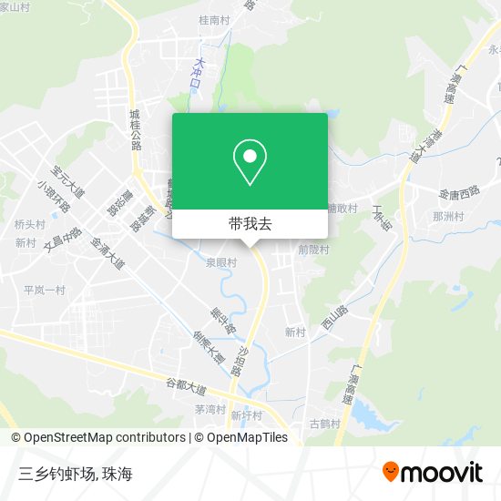 三乡钓虾场地图