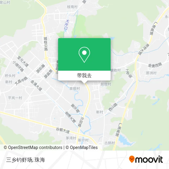 三乡钓虾场地图