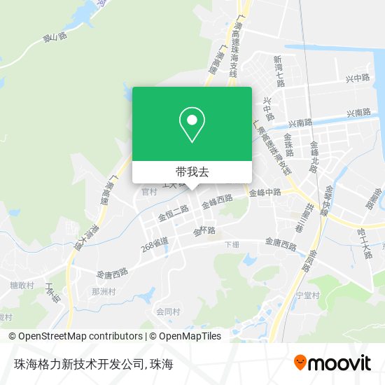 珠海格力新技术开发公司地图