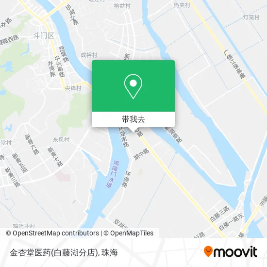 金杏堂医药(白藤湖分店)地图