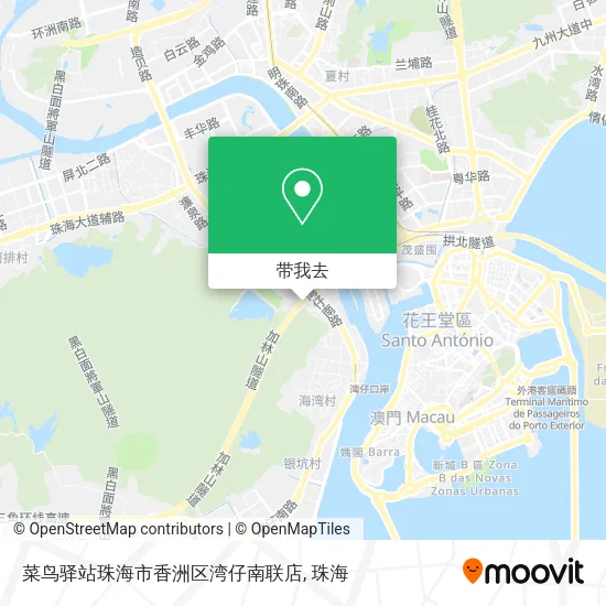 菜鸟驿站珠海市香洲区湾仔南联店地图