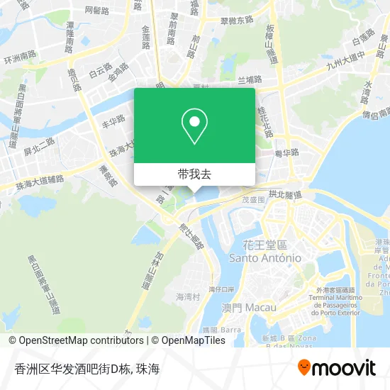 香洲区华发酒吧街D栋地图