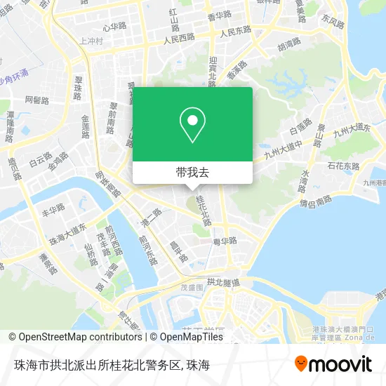 珠海市拱北派出所桂花北警务区地图