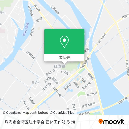 珠海市金湾区红十字会-团体工作站地图