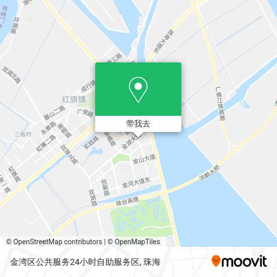 金湾区公共服务24小时自助服务区地图