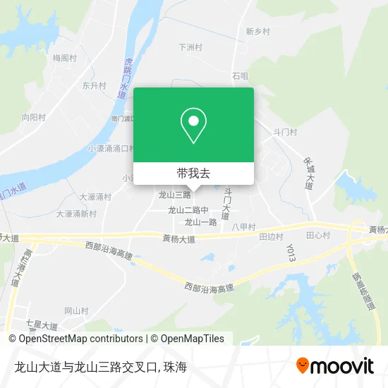 龙山大道与龙山三路交叉口地图