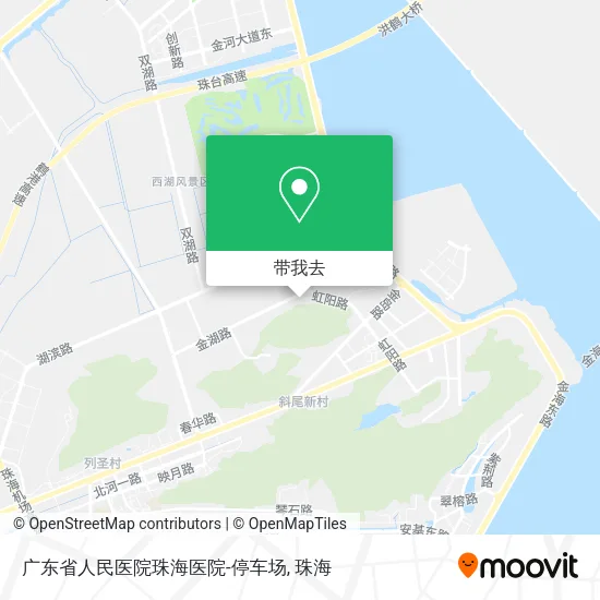 广东省人民医院珠海医院-停车场地图
