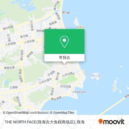 THE NORTH FACE(珠海吉大免税商场店)地图