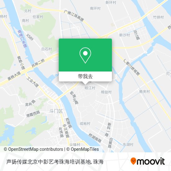 声扬传媒北京中影艺考珠海培训基地地图