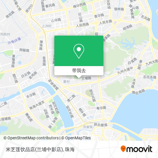 米芝莲饮品店(兰埔中影店)地图