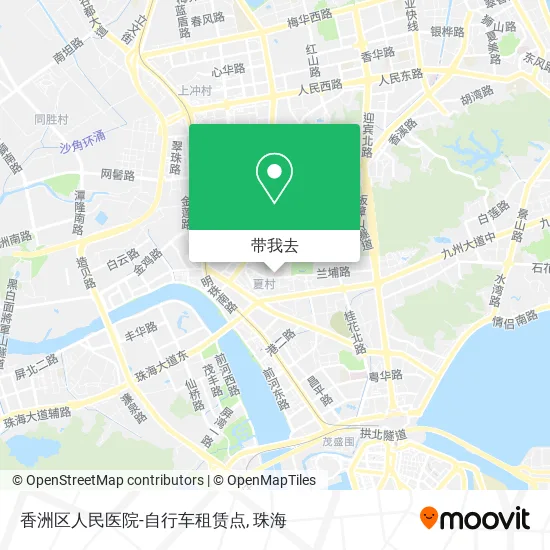 香洲区人民医院-自行车租赁点地图