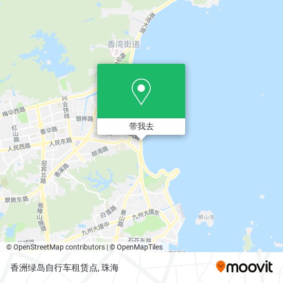 香洲绿岛自行车租赁点地图