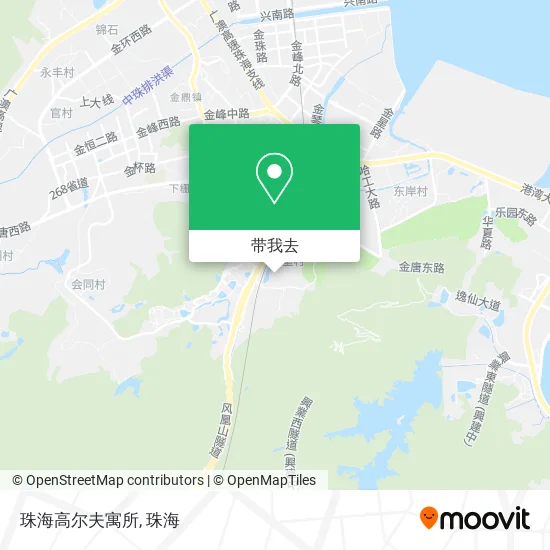 珠海高尔夫寓所地图